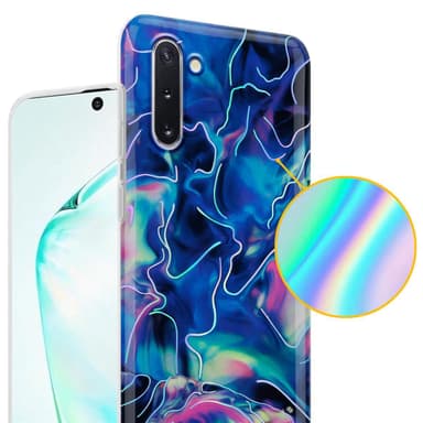 Samsung Galaxy NOTE 10 Plånboksfodral Skal (Blå)