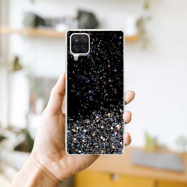 Samsung Galaxy A12 / M12 Skal Fodral Case (Svart)