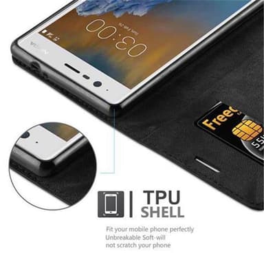 Nokia 3 2017 Skal Fodral Case (Svart)