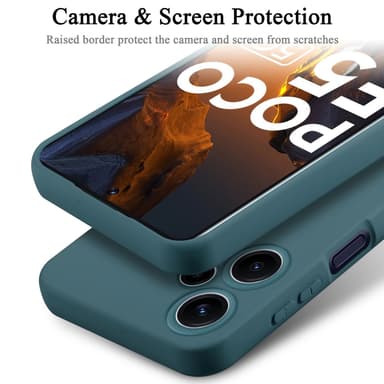 Xiaomi Poco F5 Skal Fodral Case (Grön)