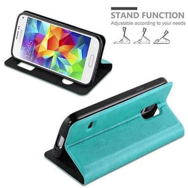 Samsung Galaxy S5 / S5 NEO Plånboksfodral Skal (Turkos)