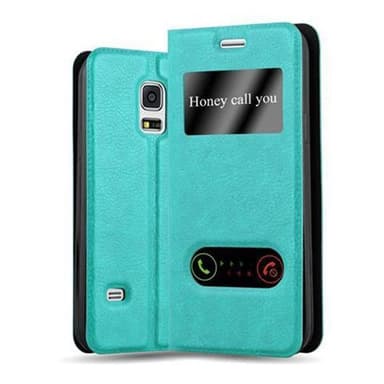 Samsung Galaxy S5 / S5 NEO Plånboksfodral Skal (Turkos)