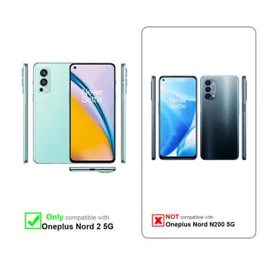 OnePlus Nord 2 5G Flipfodral Skal (Röd)
