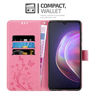 Vivo V21 4G / 5G Plånboksfodral Skal (Rosa)