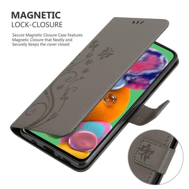 Samsung Galaxy A90 5G Plånboksfodral Skal (Grå)