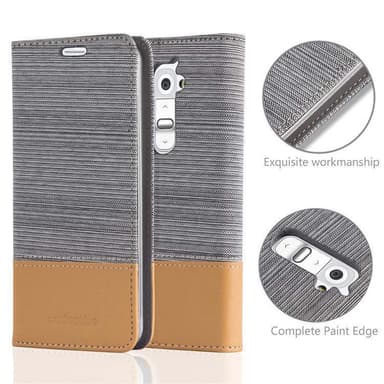LG G2 MINI Plånboksfodral Skal (Grå)