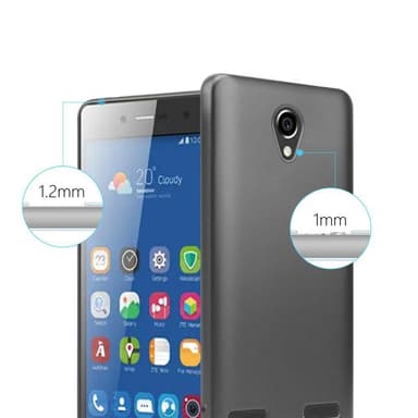Skal ZTE Blade L7 Fodral Case (Grå)