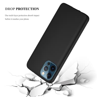 Skal iPhone 12 / 12 PRO Fodral Case (Svart)