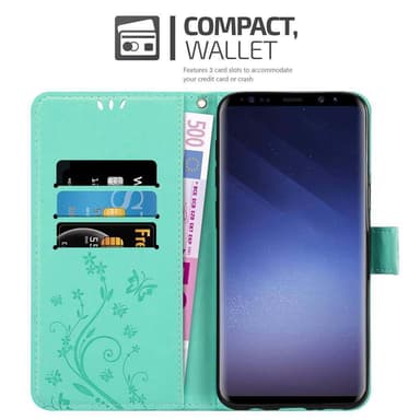 Samsung Galaxy S9 Plånboksfodral Skal (Turkos)
