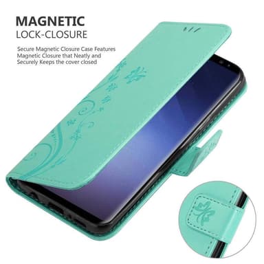 Samsung Galaxy S9 Plånboksfodral Skal (Turkos)
