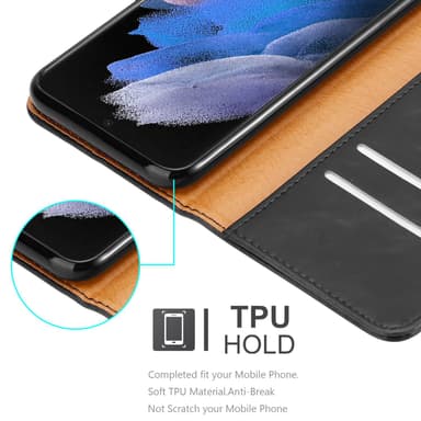 Samsung Galaxy S22 ULTRA Plånboksfodral Skal (Svart)