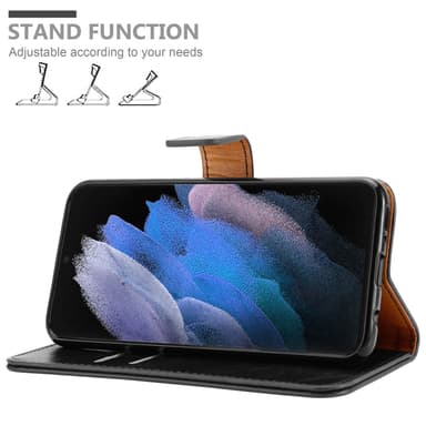 Samsung Galaxy S22 ULTRA Plånboksfodral Skal (Svart)
