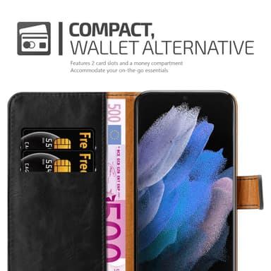 Samsung Galaxy S22 ULTRA Plånboksfodral Skal (Svart)