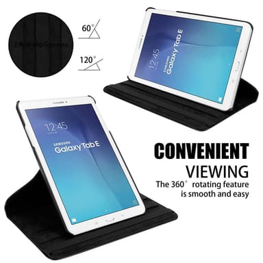 Skal Samsung Galaxy Tab E (9.6 tum) Fodral Case (Svart)