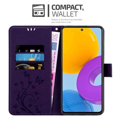 Samsung Galaxy M52 5G Plånboksfodral Skal (Lila)
