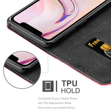 iPhone 13 Skal Fodral Case (Röd)