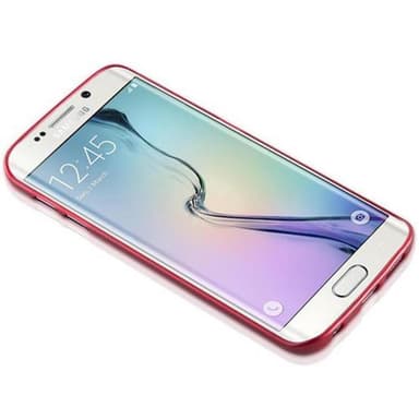 Samsung Galaxy S6 EDGE Skal Fodral Case (Röd)