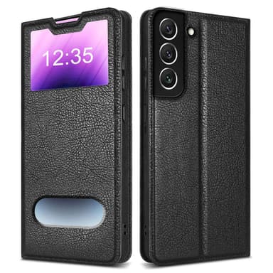 Samsung Galaxy S22 Plånboksfodral Skal (Svart)