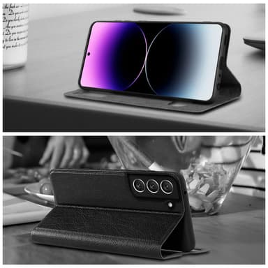 Samsung Galaxy S22 Plånboksfodral Skal (Svart)