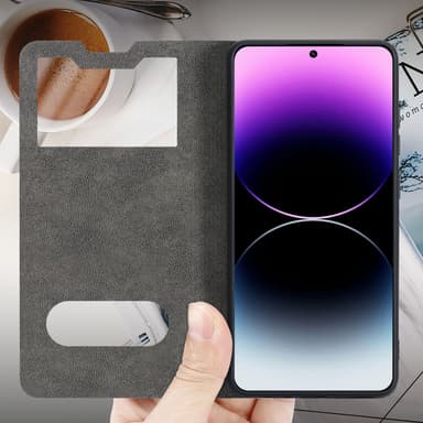 Samsung Galaxy S22 Plånboksfodral Skal (Svart)