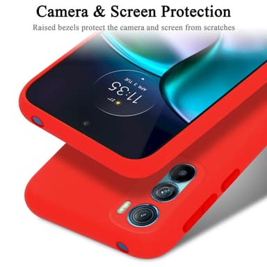 Motorola EDGE 30 Skal Fodral Case (Röd)