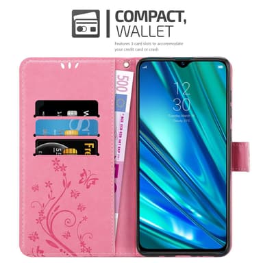 Realme 5 PRO / Realme Q Plånboksfodral Skal (Rosa)
