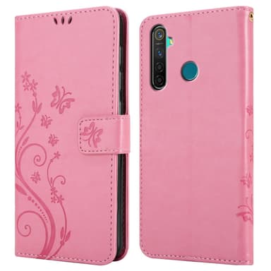 Realme 5 PRO / Realme Q Plånboksfodral Skal (Rosa)