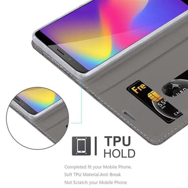ZTE Nubia N3 Plånboksfodral Skal (Grå)