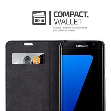 Samsung Galaxy S7 EDGE Skal Fodral Case (Svart)