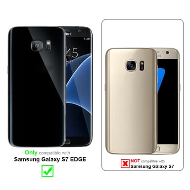 Samsung Galaxy S7 EDGE Skal Fodral Case (Röd)