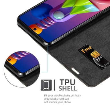 Samsung Galaxy M51 Skal Fodral Case (Brun)