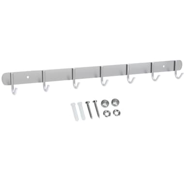 Klädstång Klädkrokar Klädhängare (modell e - 7 krokar)
