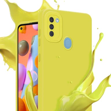 Samsung Galaxy A11 / M11 Skal Fodral Case (Gul)