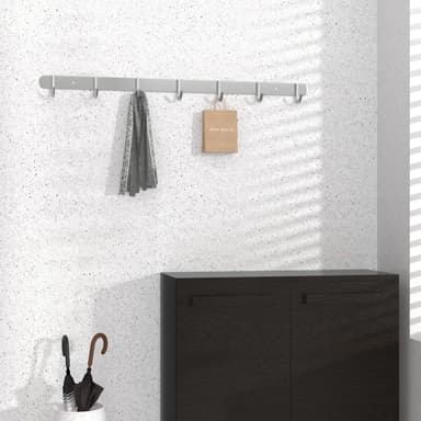 Klädstång Klädkrokar Klädhängare (modell e - 7 krokar)