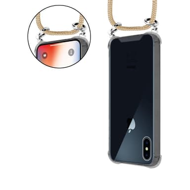 Skal iPhone X / XS Fodral Kedja (Brun)