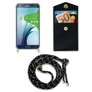Samsung Galaxy S6 EDGE Skal Fodral Kedja (Brun)