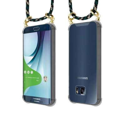 Samsung Galaxy S6 EDGE Skal Fodral Kedja (Brun)