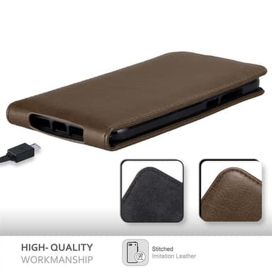Huawei ASCEND G7 PLUS / G8 / GX8 Flipfodral Skal (Brun)