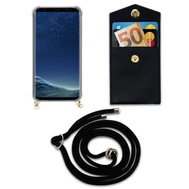 Samsung Galaxy S8 PLUS Skal Fodral Kedja (Svart)