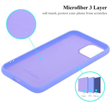 iPhone 15 Skal Fodral Case (Lila)