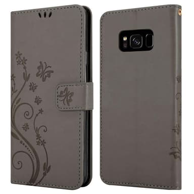 Samsung Galaxy S8 Plånboksfodral Skal (Grå)