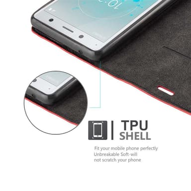 Sony Xperia XZ2 Skal Fodral Case (Röd)