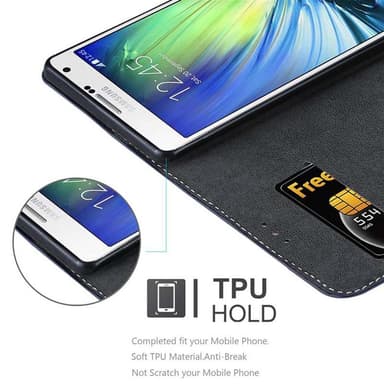 Samsung Galaxy A7 2015 Skal Fodral Case (Blå)