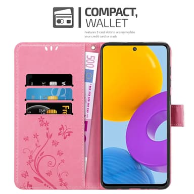 Samsung Galaxy M52 5G Plånboksfodral Skal (Rosa)