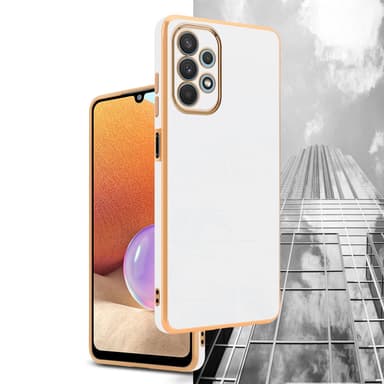 Samsung Galaxy A32 4G Skal Fodral Case (Vit)