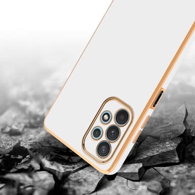 Samsung Galaxy A32 4G Skal Fodral Case (Vit)