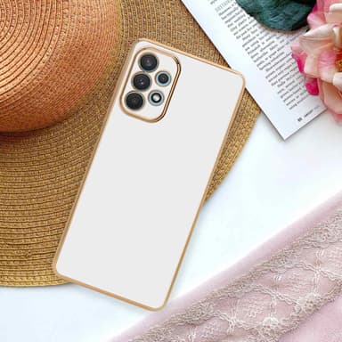 Samsung Galaxy A32 4G Skal Fodral Case (Vit)