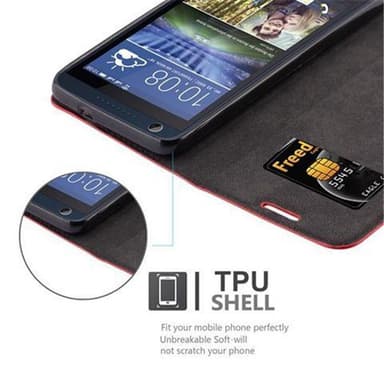 HTC Desire 626G Skal Fodral Case (Röd)