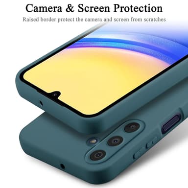 Samsung Galaxy A15 Skal Fodral Case (Grön)