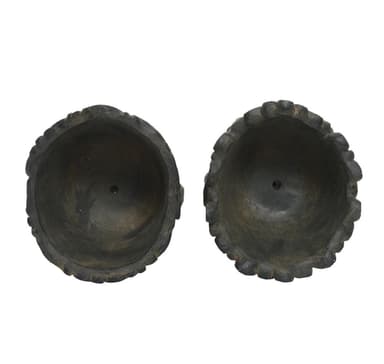 Blomkruka BUDHA HEAD H50cm, brun, blanda